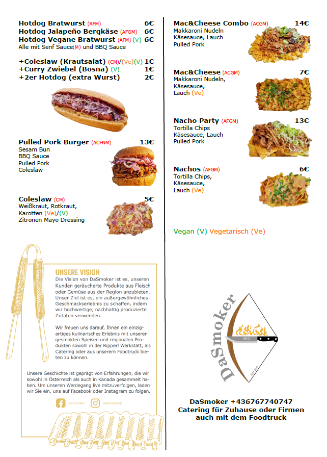 Neu25 Foodtruck Karte